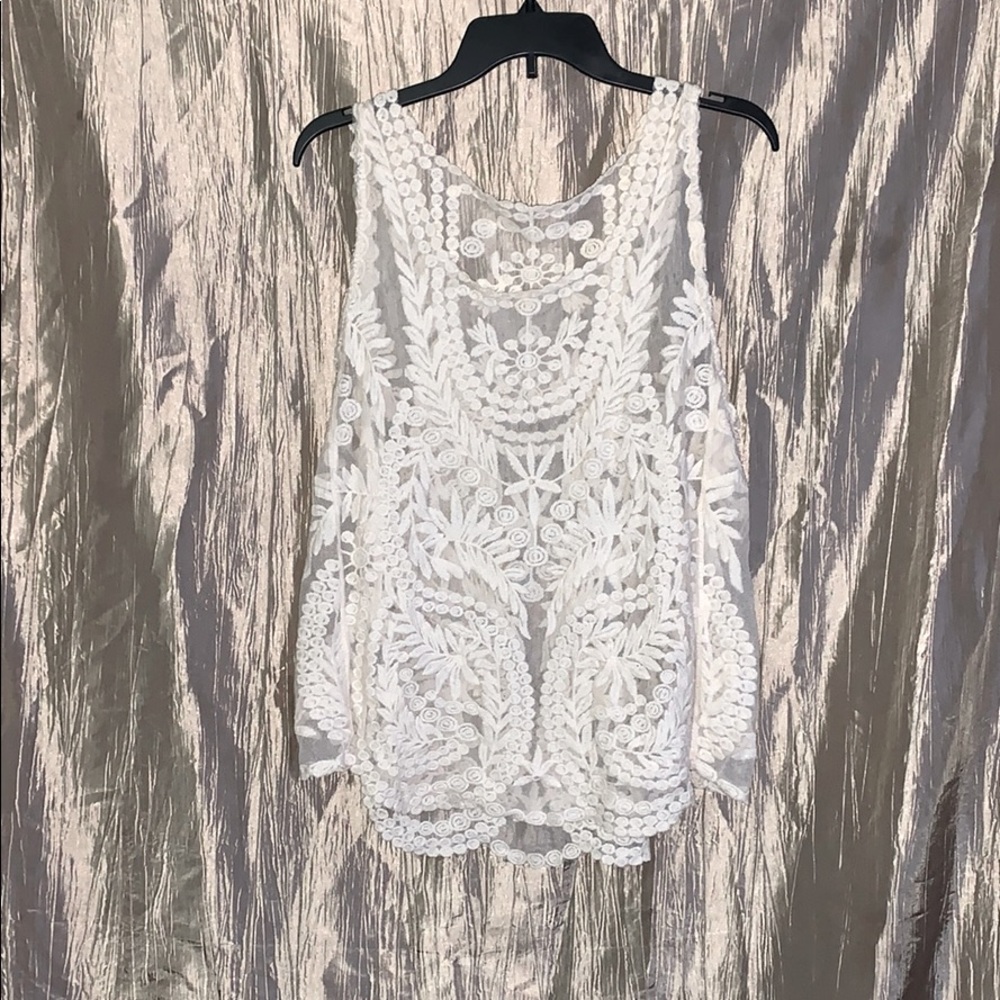 Lace tank top